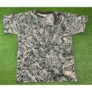 Vintage‎ Brush Country Camo Shirt Camoflauge Henley Outdoors Hunting 90s EUC